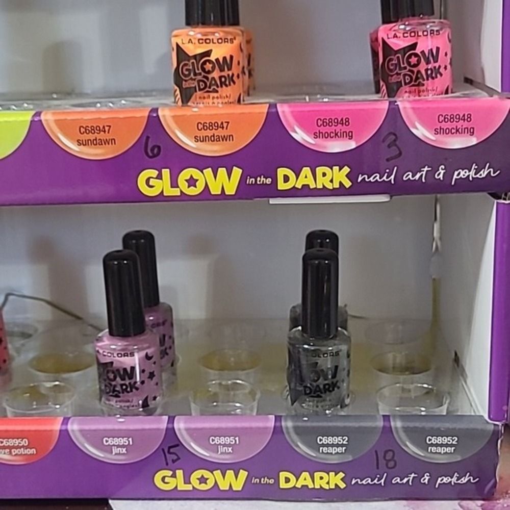 Glow In The Dark/ black light Halloween rave club y2k Nail Art kidcore - Picture 7 of 16